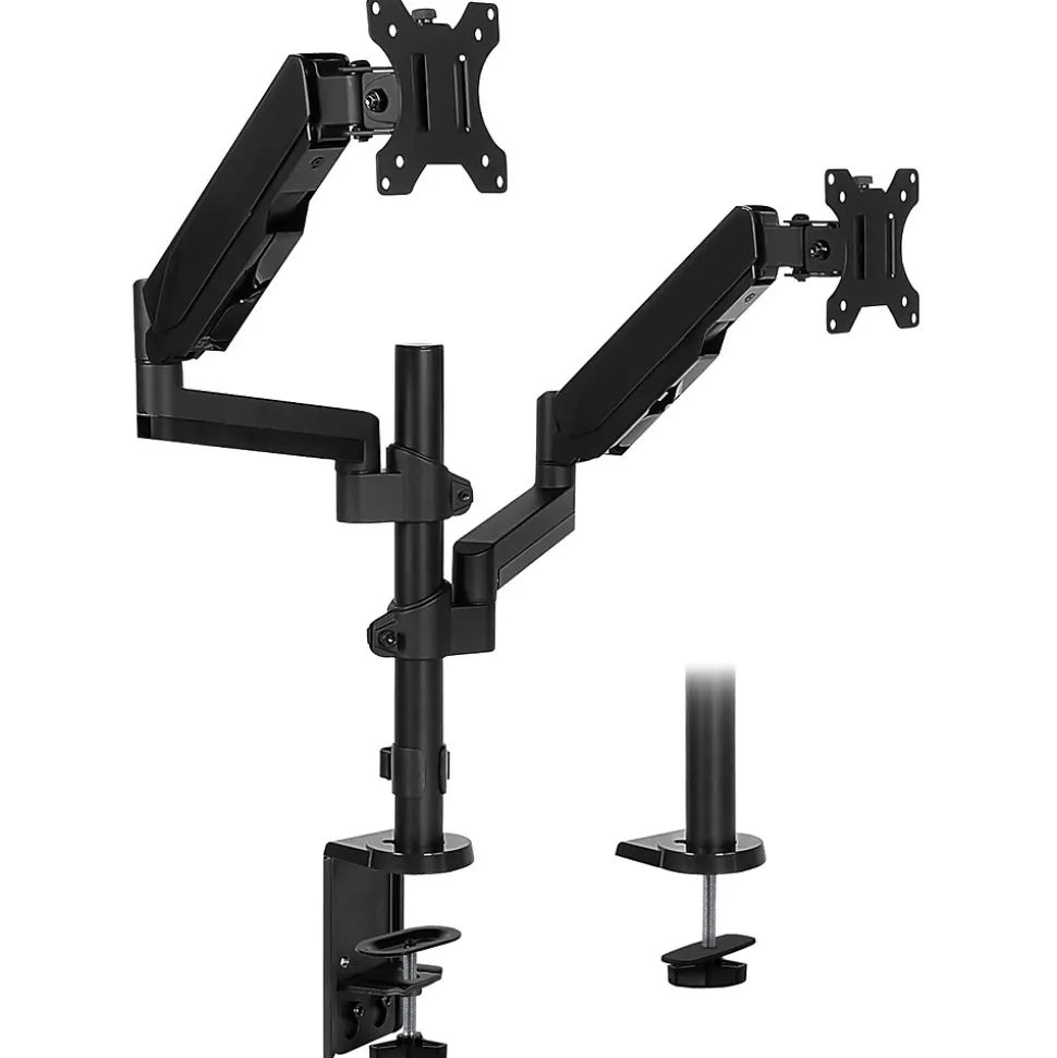Dual Monitor Arm Desk Mount for 19" to 32" Monitors, Black (MI-4762) | Mount-It! Store