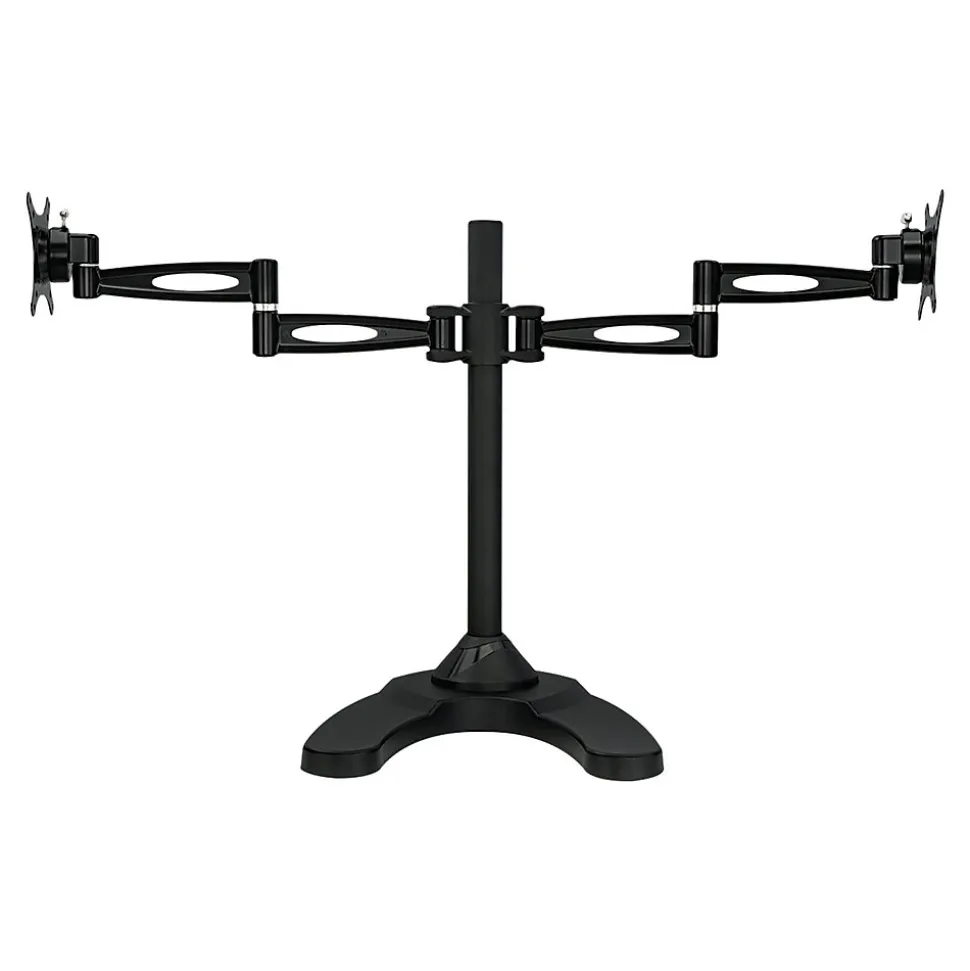 Dual Monitor Stand, Up To 27" Monitors, Black (MI-792) | Mount-It! Flash Sale