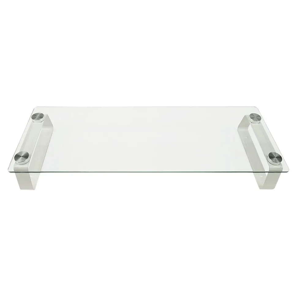 Monitor Stand, Clear/Silver (MI-7262-DS) | Mount-It! Cheap