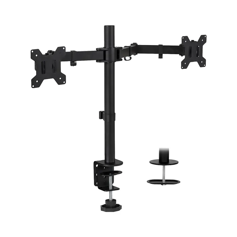 Mount-lt! Adjustable Full Motion Monitor Arm Mount, Up to 32" Monitor, Black (MI-2752L) | Mount-It! Sale