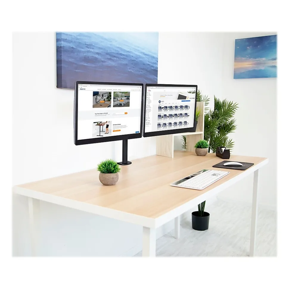 Mount-lt! Adjustable Full Motion Monitor Arm Mount, Up to 32" Monitor, Black (MI-2752L) | Mount-It! Sale