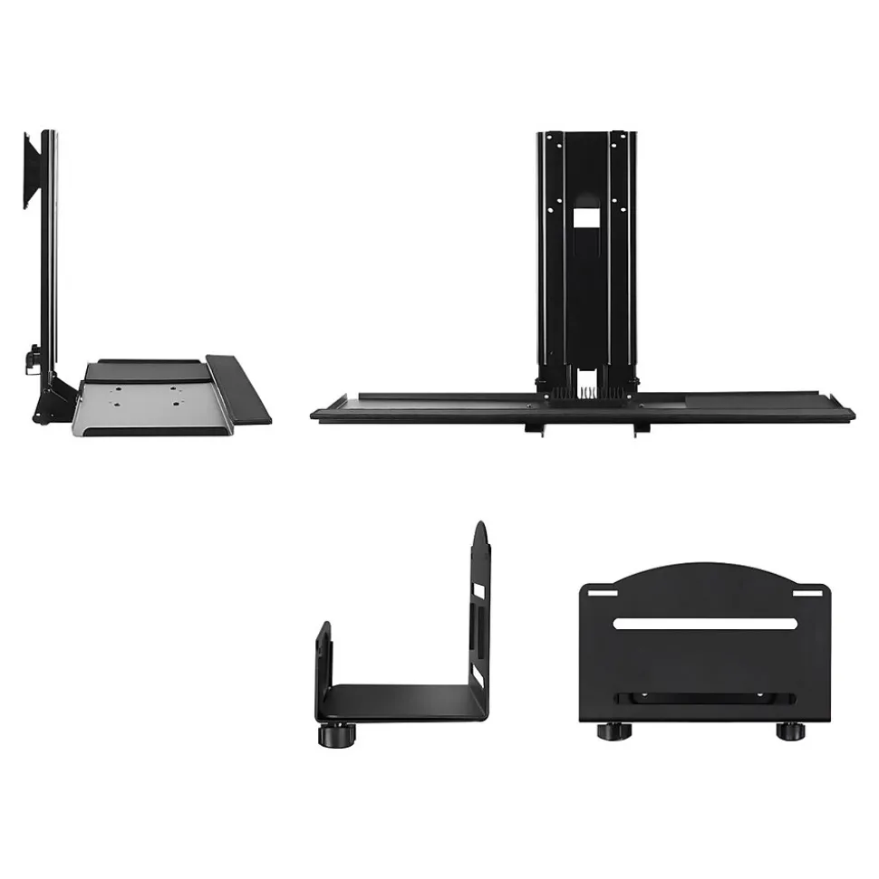 Mount-lt! Adjustable Monitor and Keyboard Wall Mount, Up to 32", Black (MI-7919) | Mount-It! Store