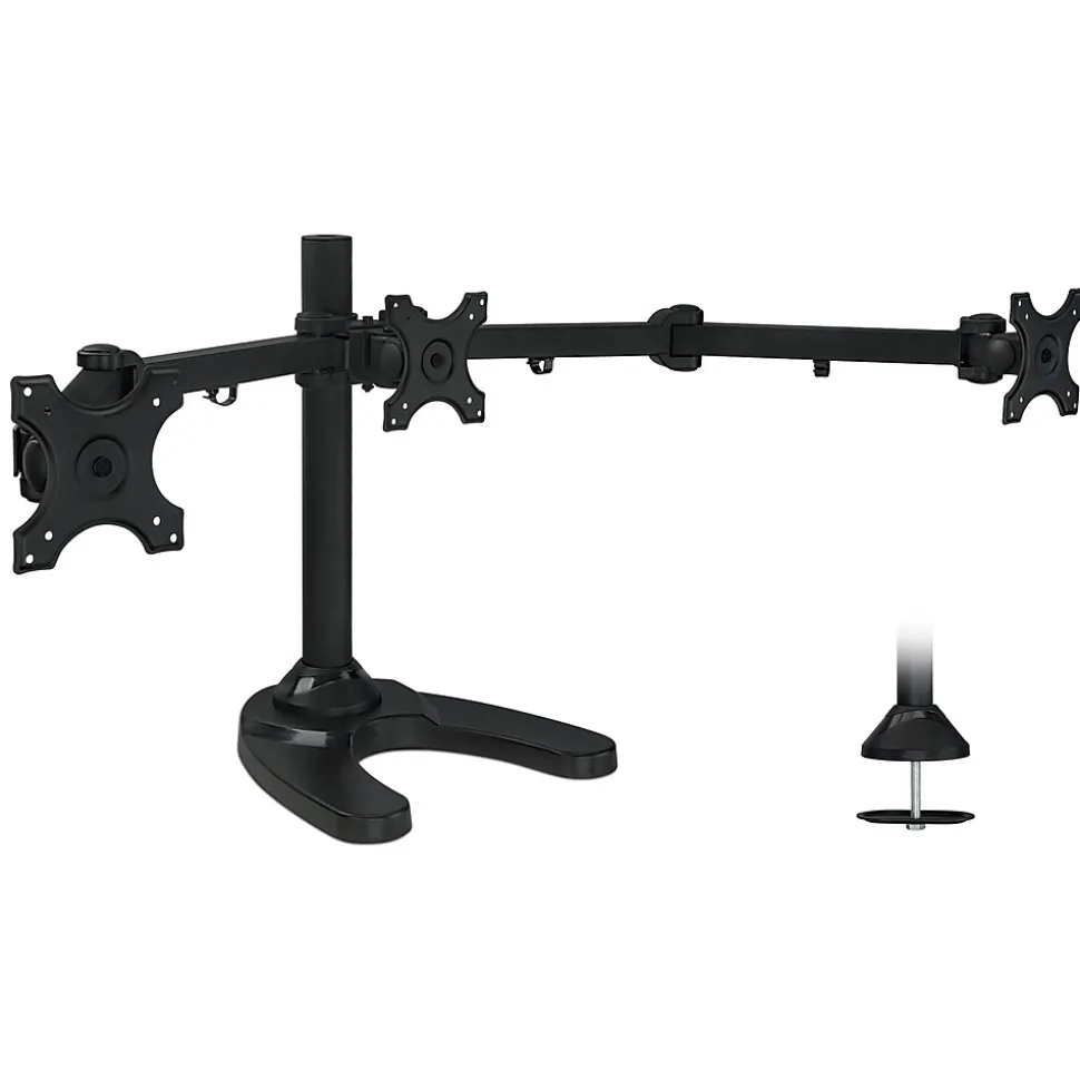 Mount-lt! Adjustable Monitor Mount, Up to 24", Black (MI-789) | Mount-It! Clearance