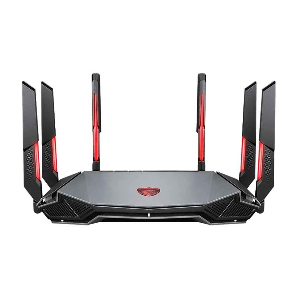 RadiX AXE6600 AX6600 Tri Band MU-MIMO WiFi 6E Gaming Router, Black/Red (RADIXAXE6600) | MSI Store
