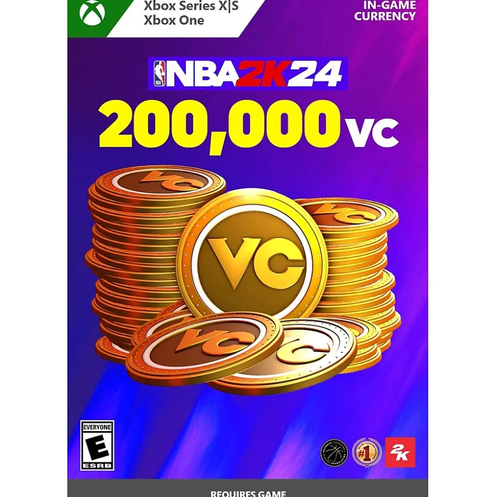 NBA 2K24: 200,000 VC, In-Game Digital Currency, Xbox Series X | S, Xbox One (Digital) | Microsoft Online