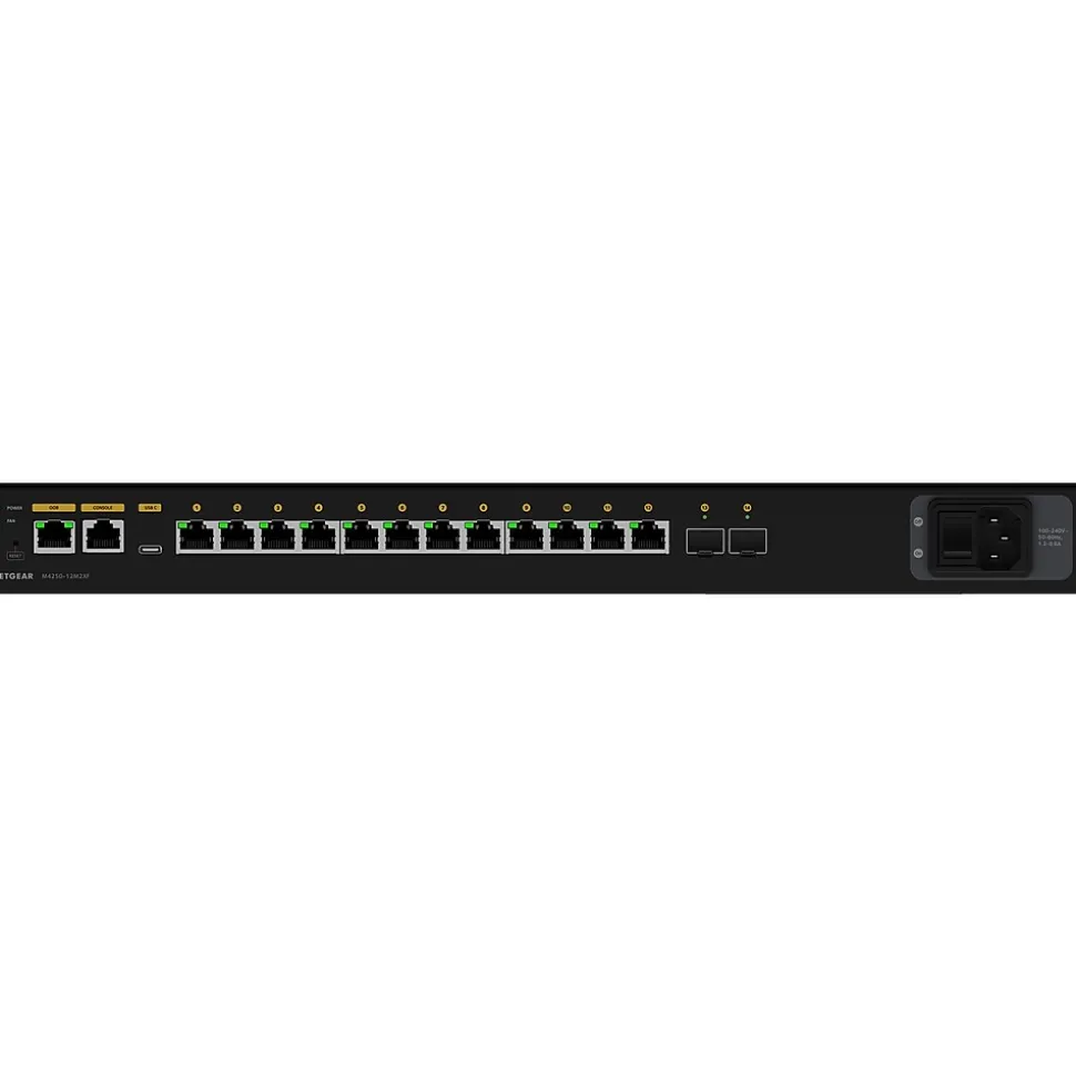 AV Line 12-Port Managed Switch, Black (MSM4214X-100NAS) | Netgear Best Sale