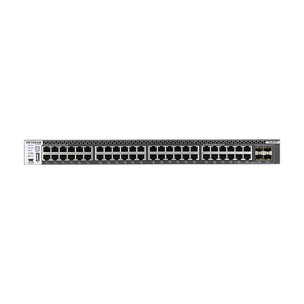 M4300-48X 48-Port Gigabit Ethernet Managed Switch, Black (XSM4348CS-100NES) | Netgear Sale