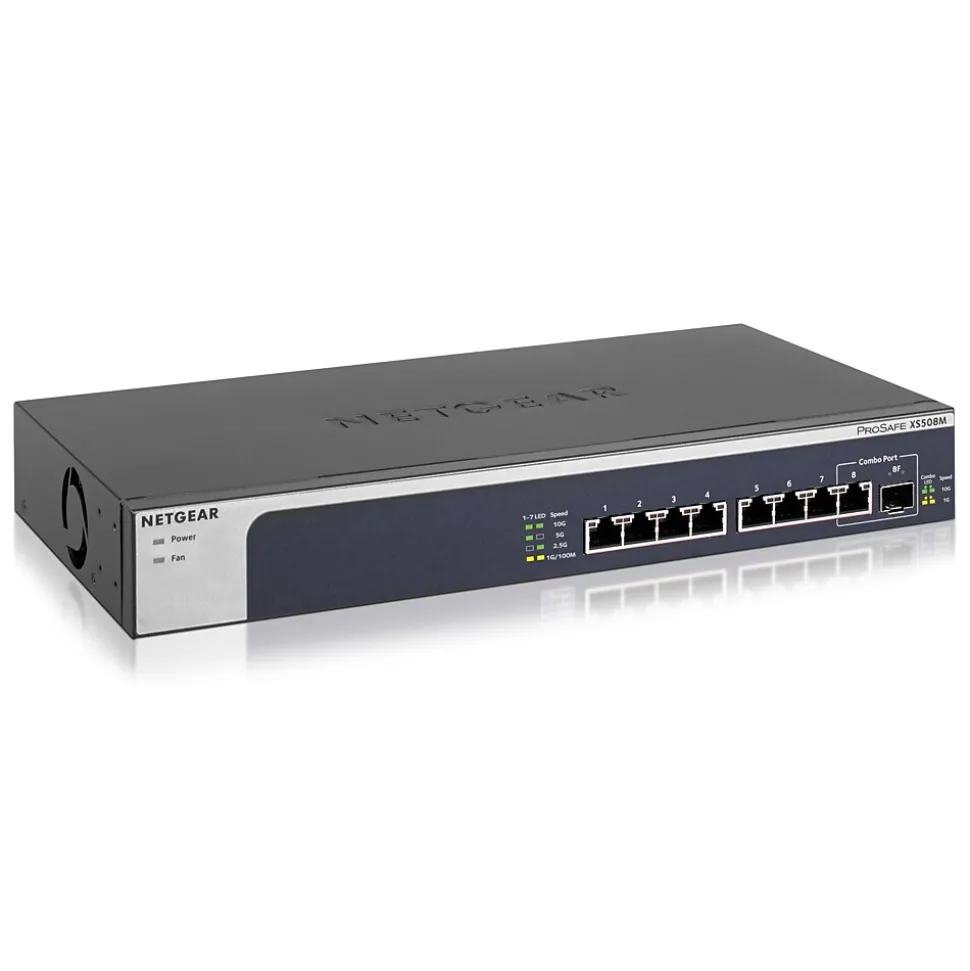 8-Port Gigabit Ethernet Unmanaged Switch, Blue (XS508M-100NAS) | Netgear Best