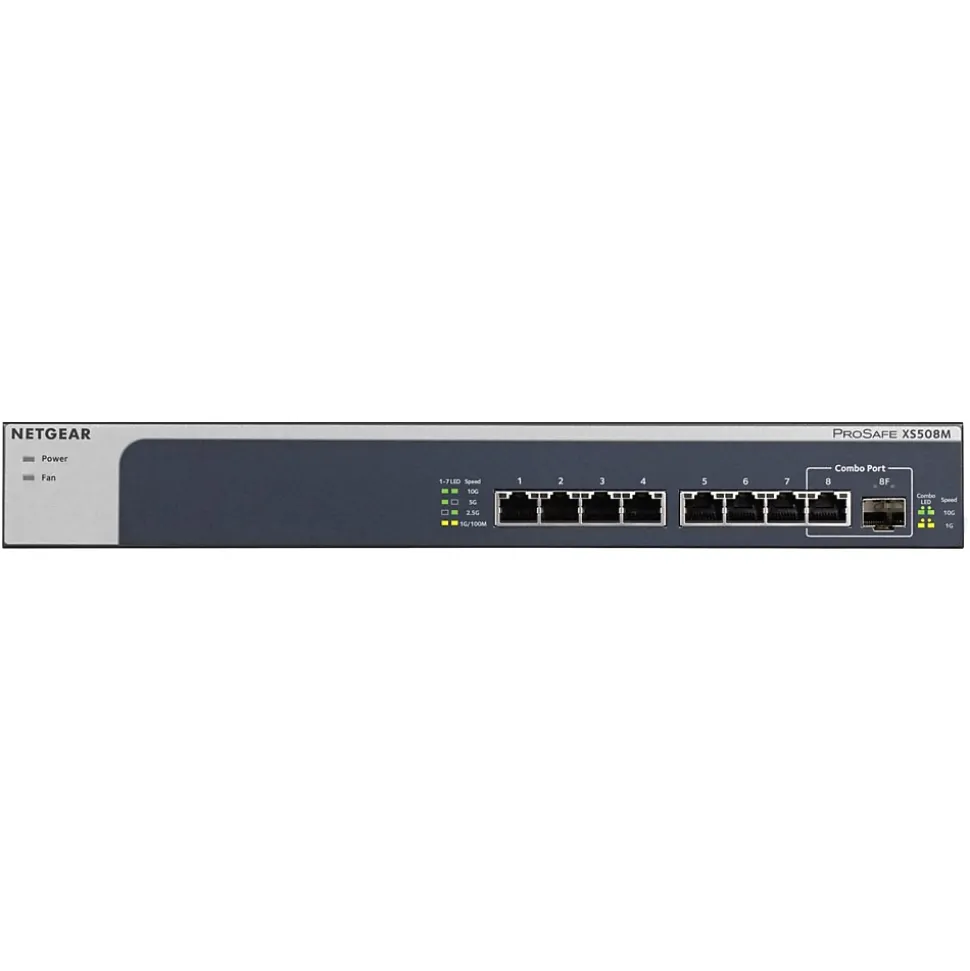 8-Port Gigabit Ethernet Unmanaged Switch, Blue (XS508M-100NAS) | Netgear Best