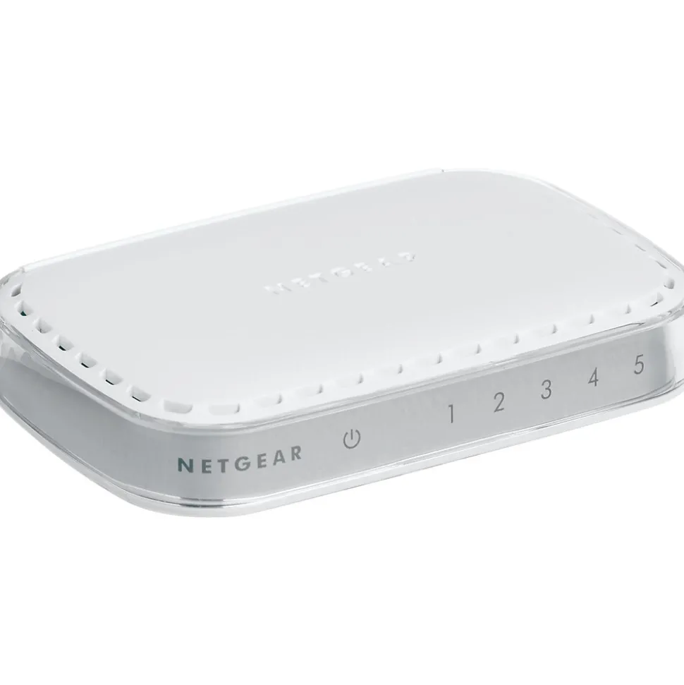 SOHO 5-Port Gigabit Ethernet Unmanaged Switch, White (GS605NA) | Netgear New