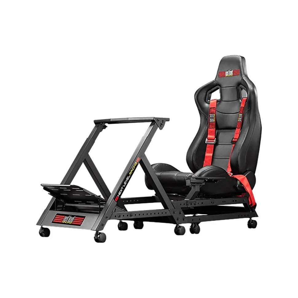 GTtrack NLR-S009 Racing Simulator Cockpit, Black | Next Level Racing Shop