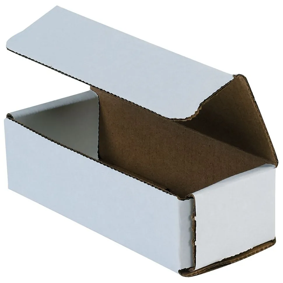 Corrugated Mailers, 14" x 4" x 2", White, 50/Bundle (M14142K) | Partners Brand Clearance