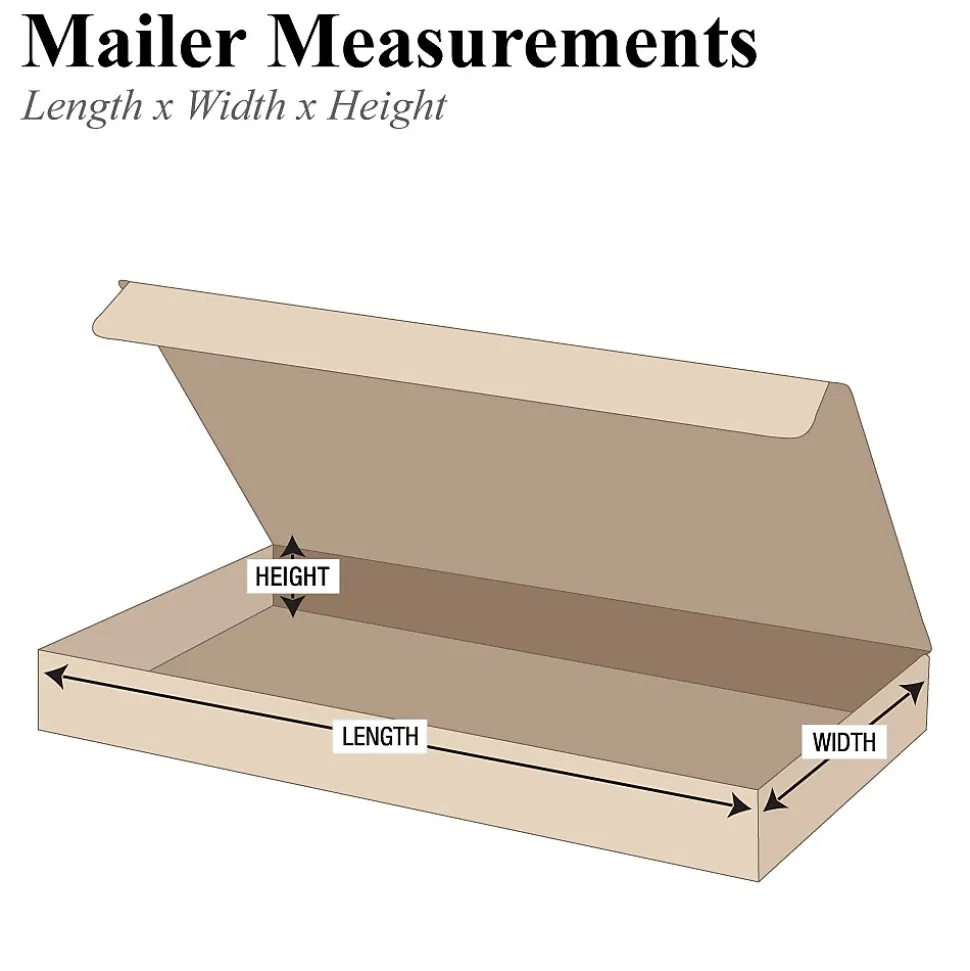 Literature Mailers, 18" x 12" x 3", Kraft, 25/Bundle (ML18123K) | Partners Brand Hot