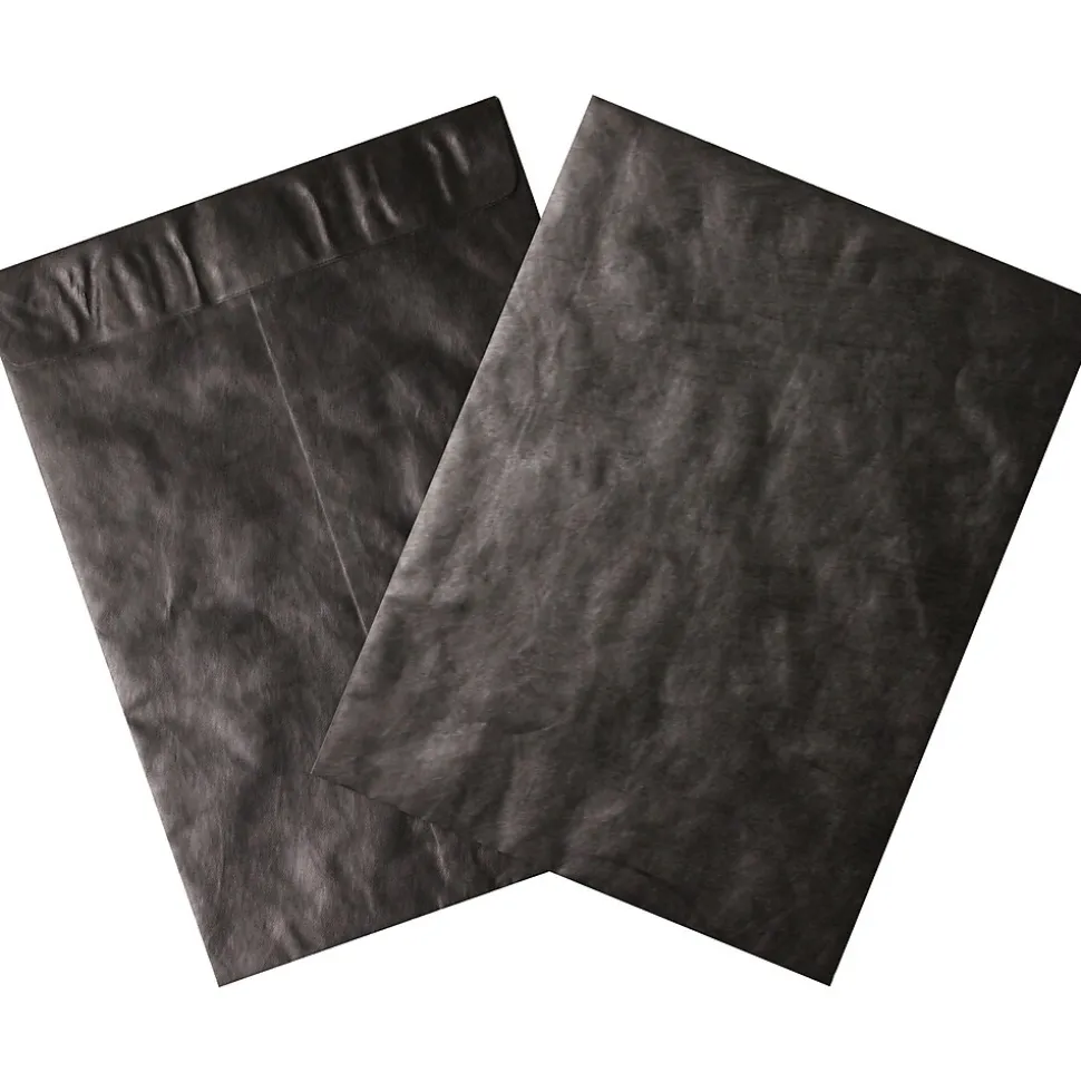 Partners Tyvek Envelopes, 10" x 13", Black, 100/Case (TYC1013B) | Partners Brand Clearance