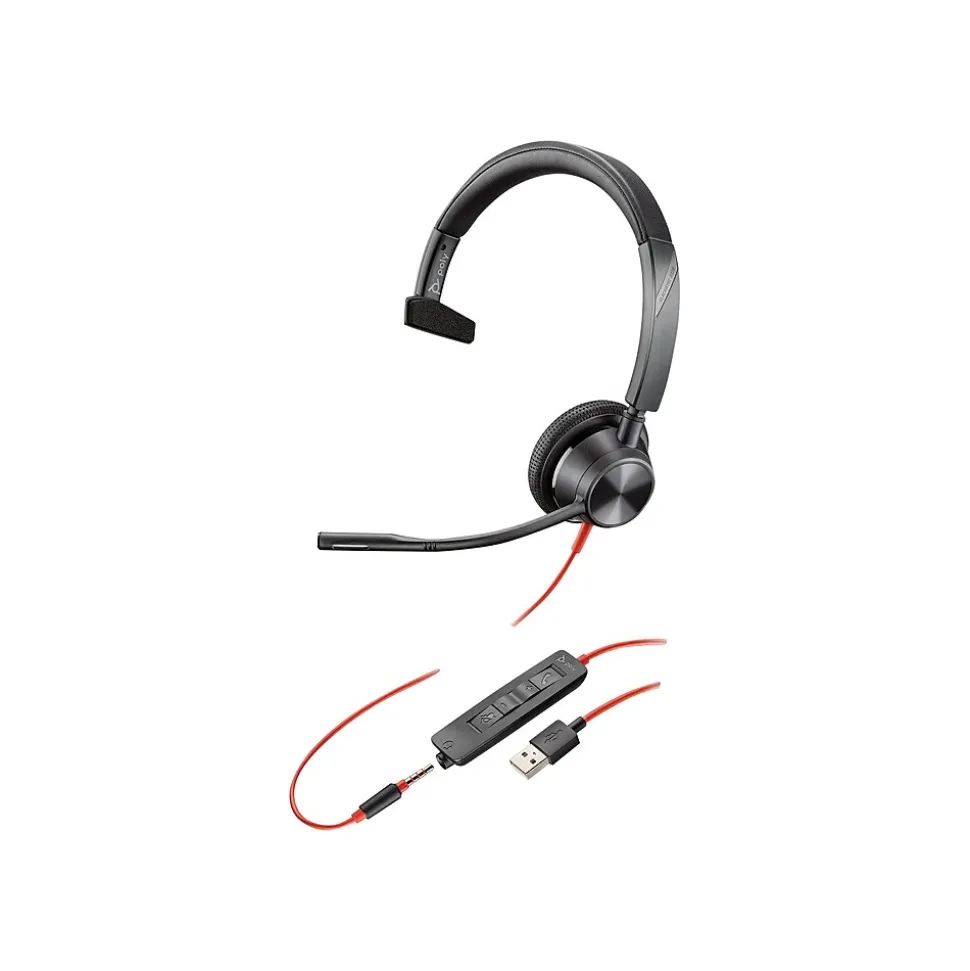 Blackwire 3315 USB-A Mono Computer Headset (76J13AA) | Poly Best Sale