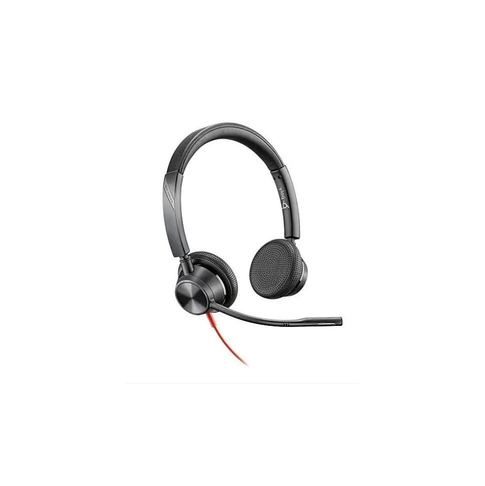 Blackwire 3225 Wired Noise Cancelling Headset, 3.5mm, UC Certified (7S4M7AA) | Poly Flash Sale