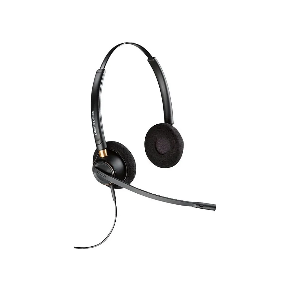 EncorePro 500 Digital Wired Over-the-Head Headset, Black (783P5AA) | Poly Fashion
