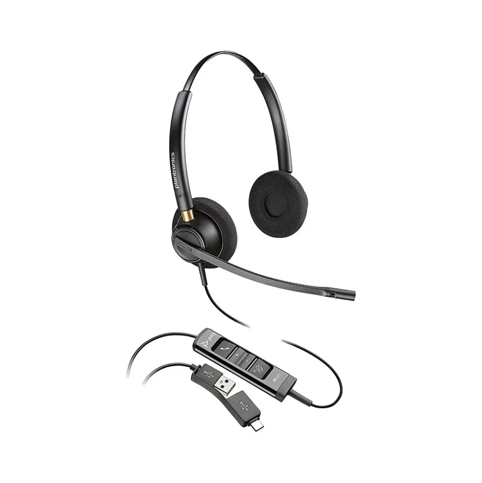 EncorePro 515 Mono On Ear Headset, USB-A/USB-C (783R0AA) | Poly Flash Sale