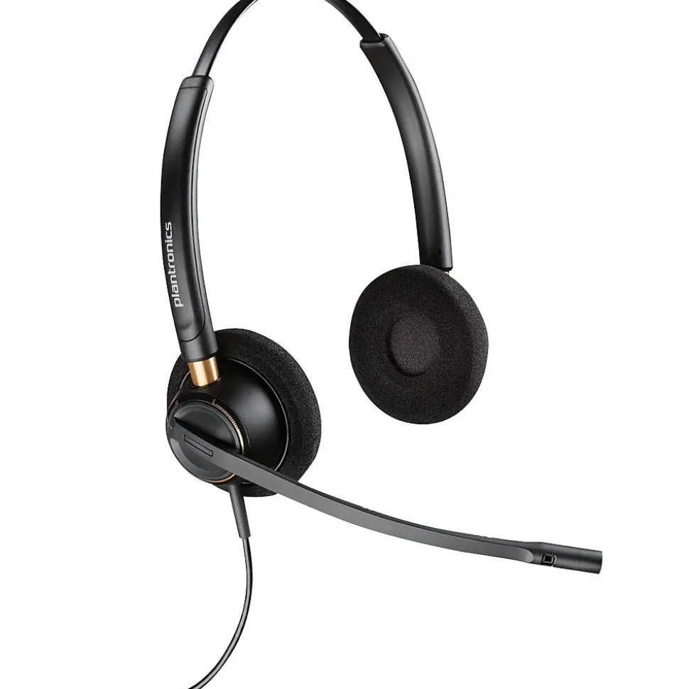 EncorePro HW520 Binaural Customer Service Headset, Black (783P6AA#ABA) | Poly Best