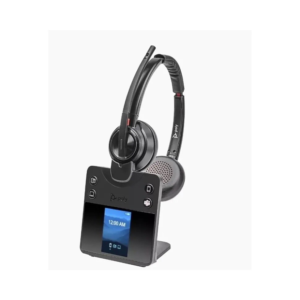 Savi 8420 Office Series Wireless Noise Canceling Bluetooth Stereo On-Ear Headset, MS Certified (8L7F5AA#ABA) | Poly Discount