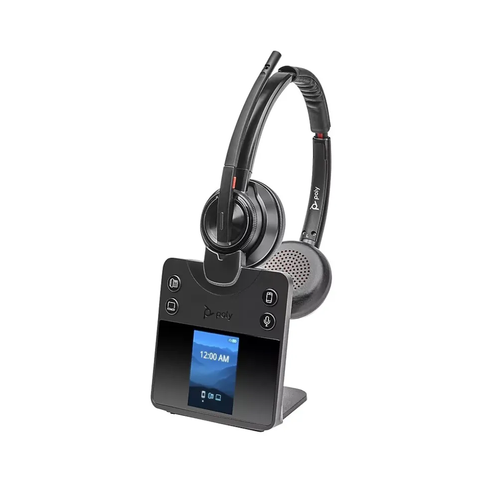 Savi 8420 Wireless Noise Cancelling Bluetooth Stereo On-Ear Headset (8L7F2AA#ABA) | Poly Fashion