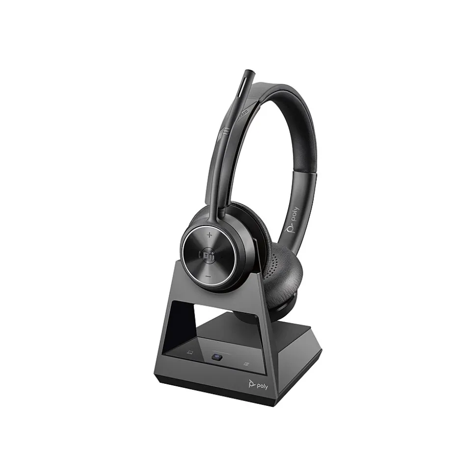 Savi 7320 Wireless Stereo Headset, Over-the-Head, Black (215201-01) | Poly Online