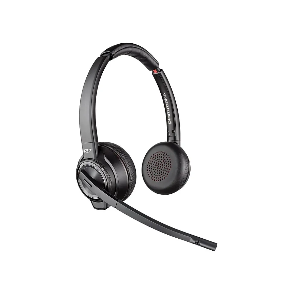 Savi S8220 Spare Wireless Noise Canceling Stereo Headset, Over-the-Head, Black (85T31AA#ABA) | Poly Cheap