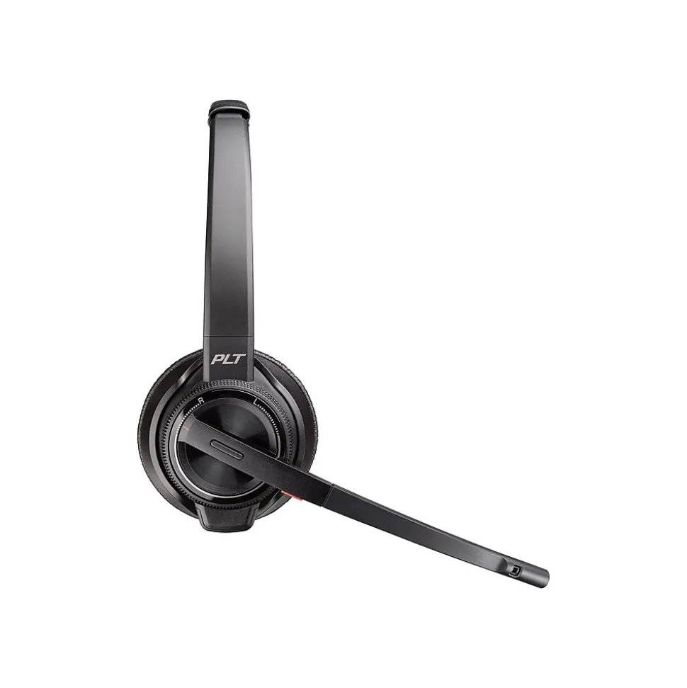 Savi S8220 Spare Wireless Noise Canceling Stereo Headset, Over-the-Head, Black (85T31AA#ABA) | Poly Cheap