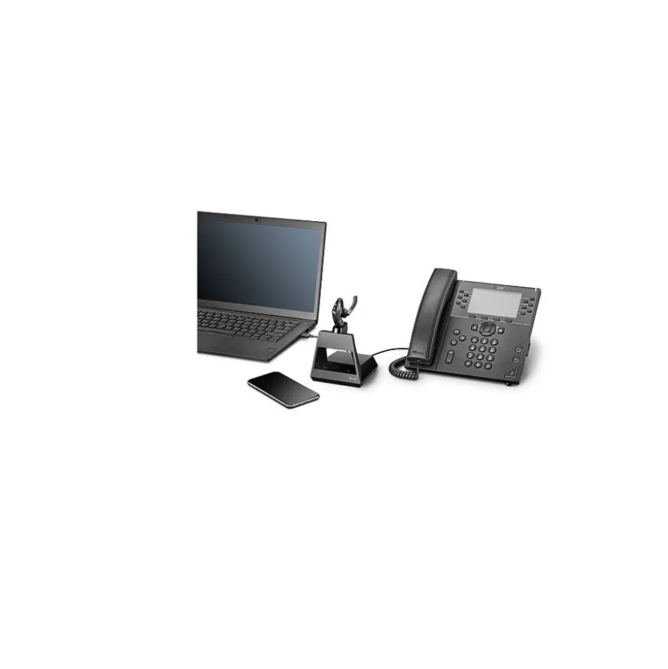 Voyager 5200 Office, 2-Way Base, USB-C,Wireless, MS Teams (7S3Y4AA#ABA) | Poly Hot