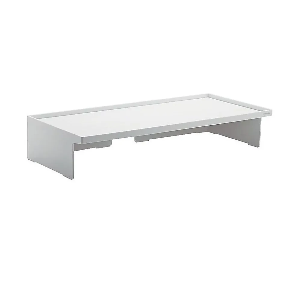 Non-Adjustable Monitor Riser, White (102092) | Poppin Outlet