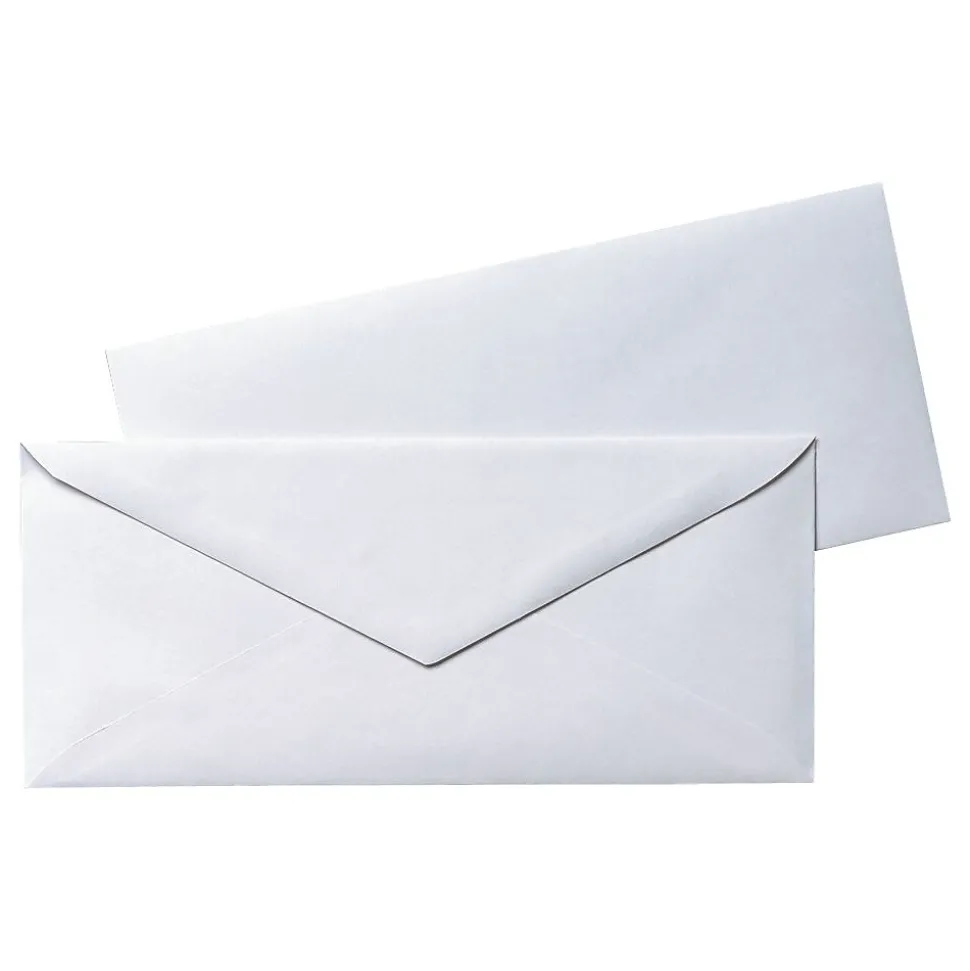 #10 Business Envelope, 4 1/2" x 9 1/2", White, 50/Box (69016) | Quality Park New