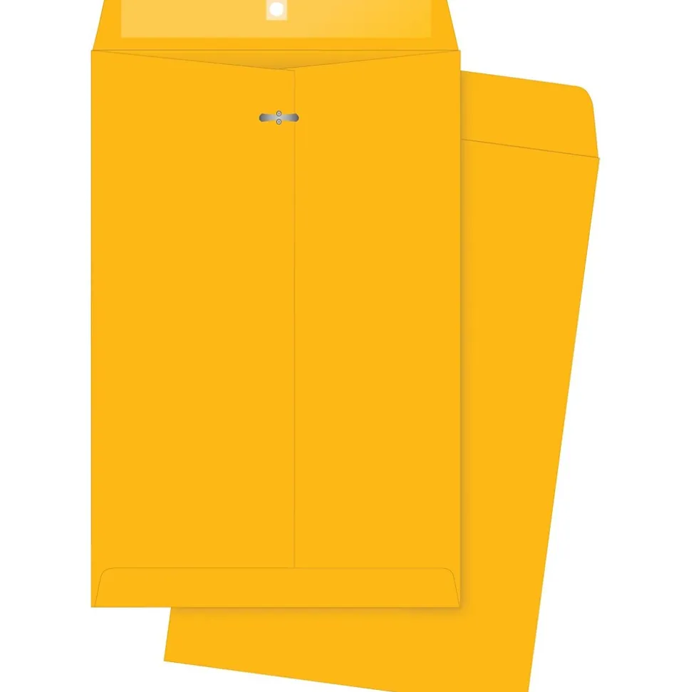 Clasp Kraft Catalog Envelope, 6 1/2" x 9 1/2", Kraft, 100/Box (37863) | Quality Park Sale