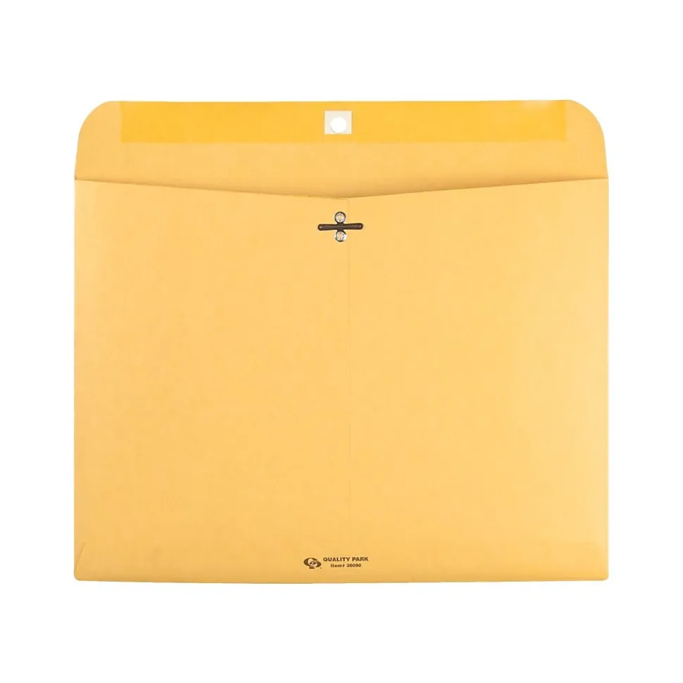 Clasp Kraft Catalog Envelopes, 9"L x 12"H, Kraft, 100/Box (QUA38090) | Quality Park Cheap