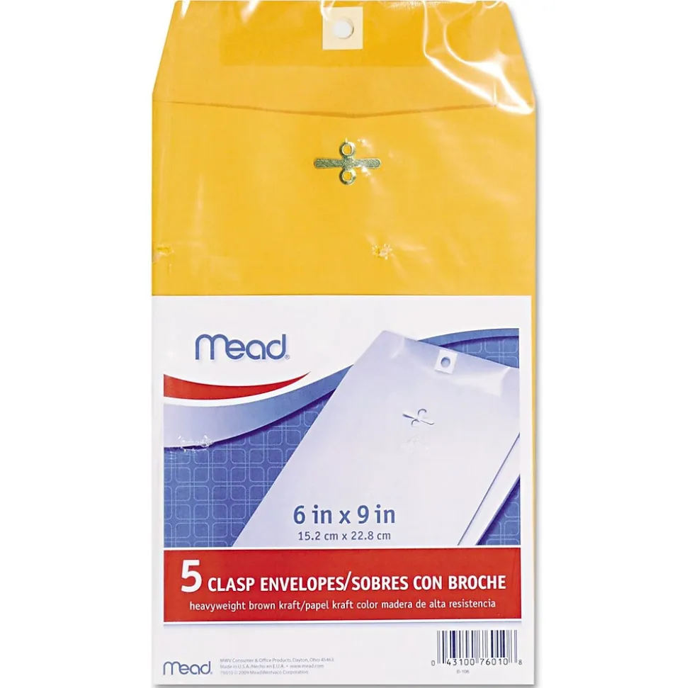 Clasp Nonstandard Kraft Catalog Envelope, 9" x 12", Kraft, 100/Box (QUA38711) | Quality Park Shop