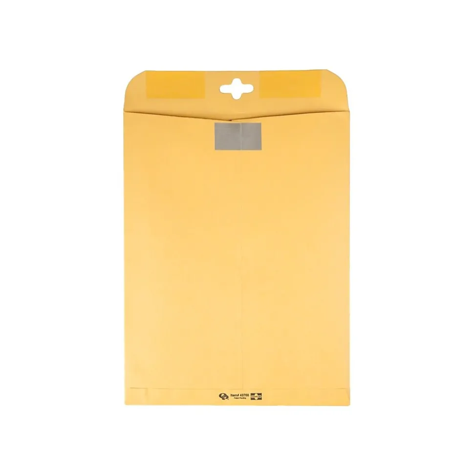 ClearClasp Redi-Tac Kraft Catalog Envelopes, 10" x 13", Brown Kraft, 100/Box (QUA43768) | Quality Park Clearance