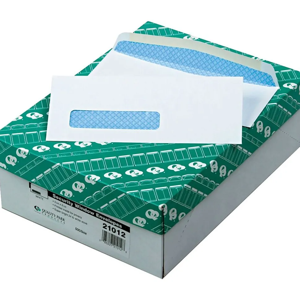 Gummed Catalog Envelope, 3 5/8" x 8 5/8", White, 500/Bx (21012) | Quality Park Cheap