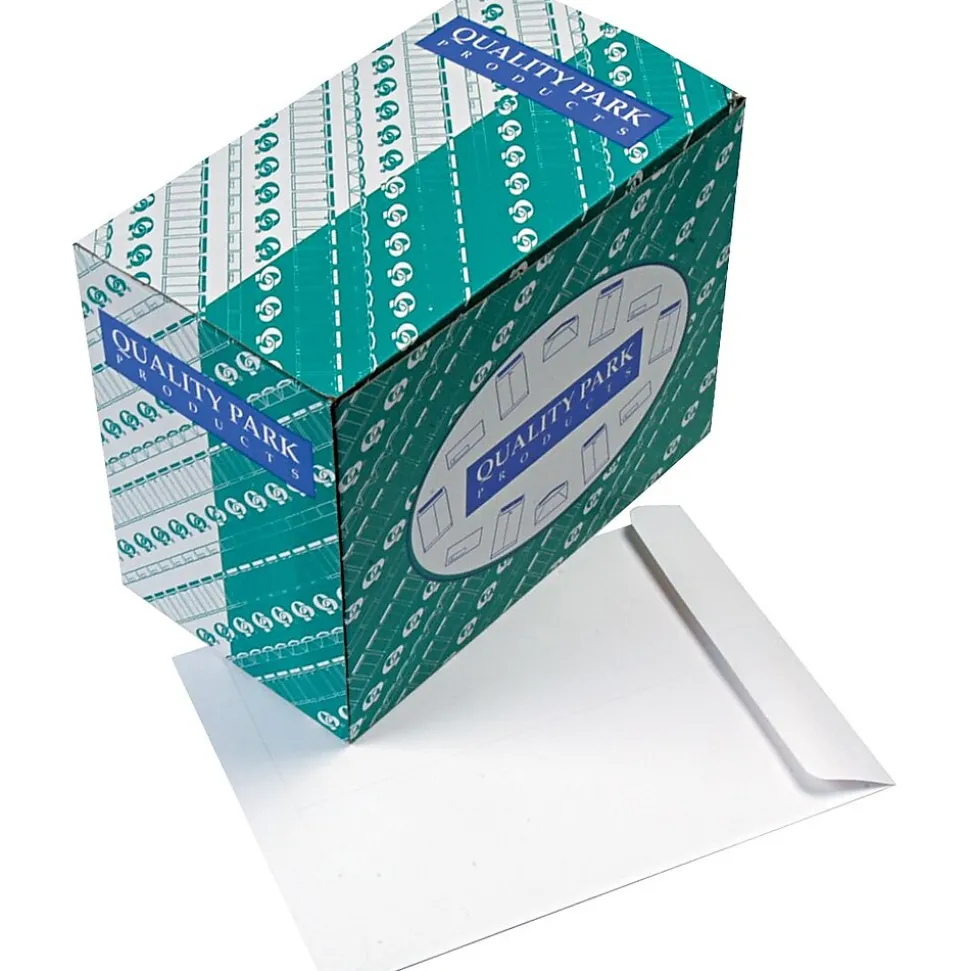 Gummed Catalog Envelope, 10" x 13", Woven White, 250/Box (41689) | Quality Park Cheap