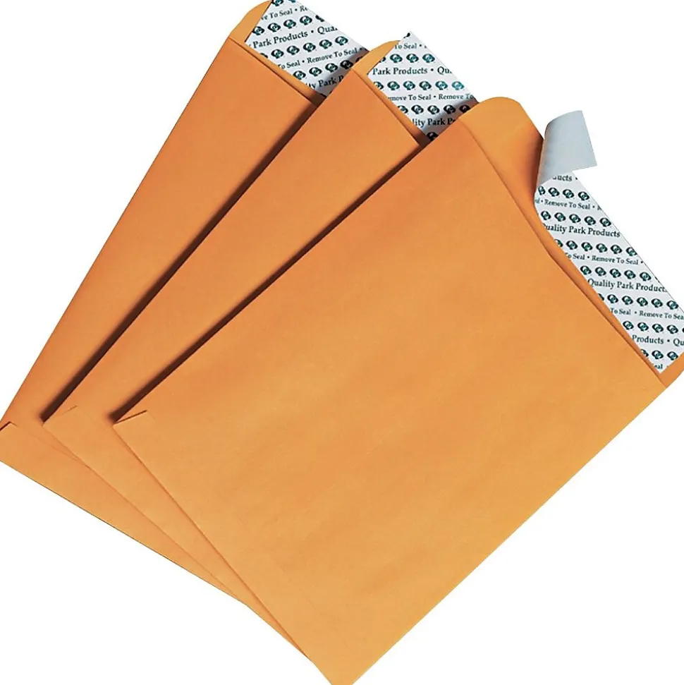 Kraft Redi-Strip Self Seal Catalog Envelope, 6" x 9", Kraft, 100/Box (44162) | Quality Park Cheap