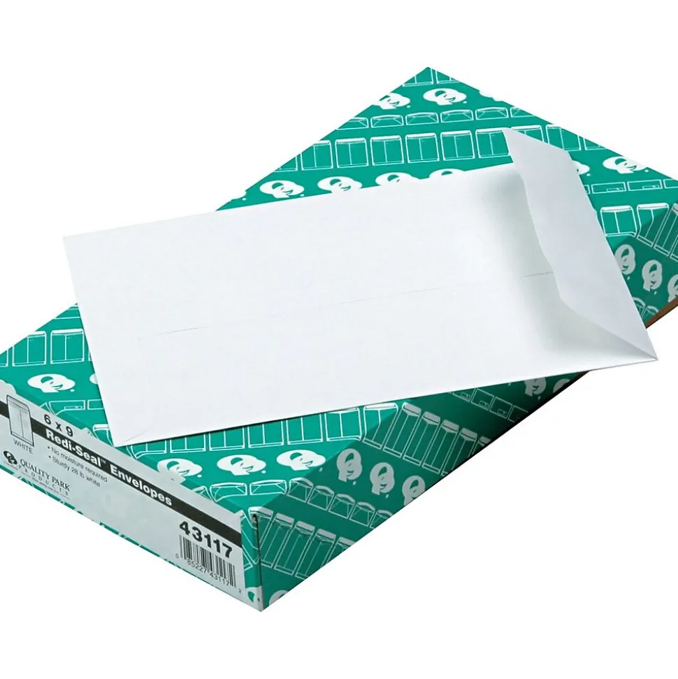 Redi-Seal Catalog Envelope, 6" x 9", White, 100/Box (43117) | Quality Park Flash Sale