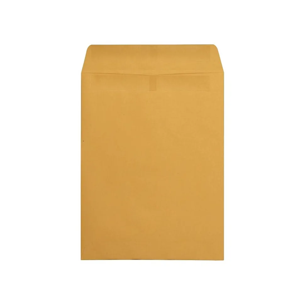 Redi-Seal Kraft Catalog Envelopes, 9.5" x 12.5", Kraft, 250/Box (QUA43662) | Quality Park Best
