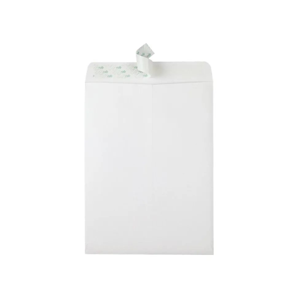 Redi-Strip Catalog Envelopes, 9" x 12", White Wove, 100/Box (QUA44582) | Quality Park Discount