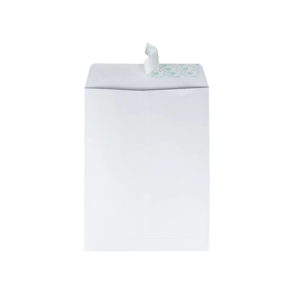 Redi-Strip Catalog Envelopes, 9.5" x 12.5", White Wove, 100/Box (QUA44682) | Quality Park Cheap