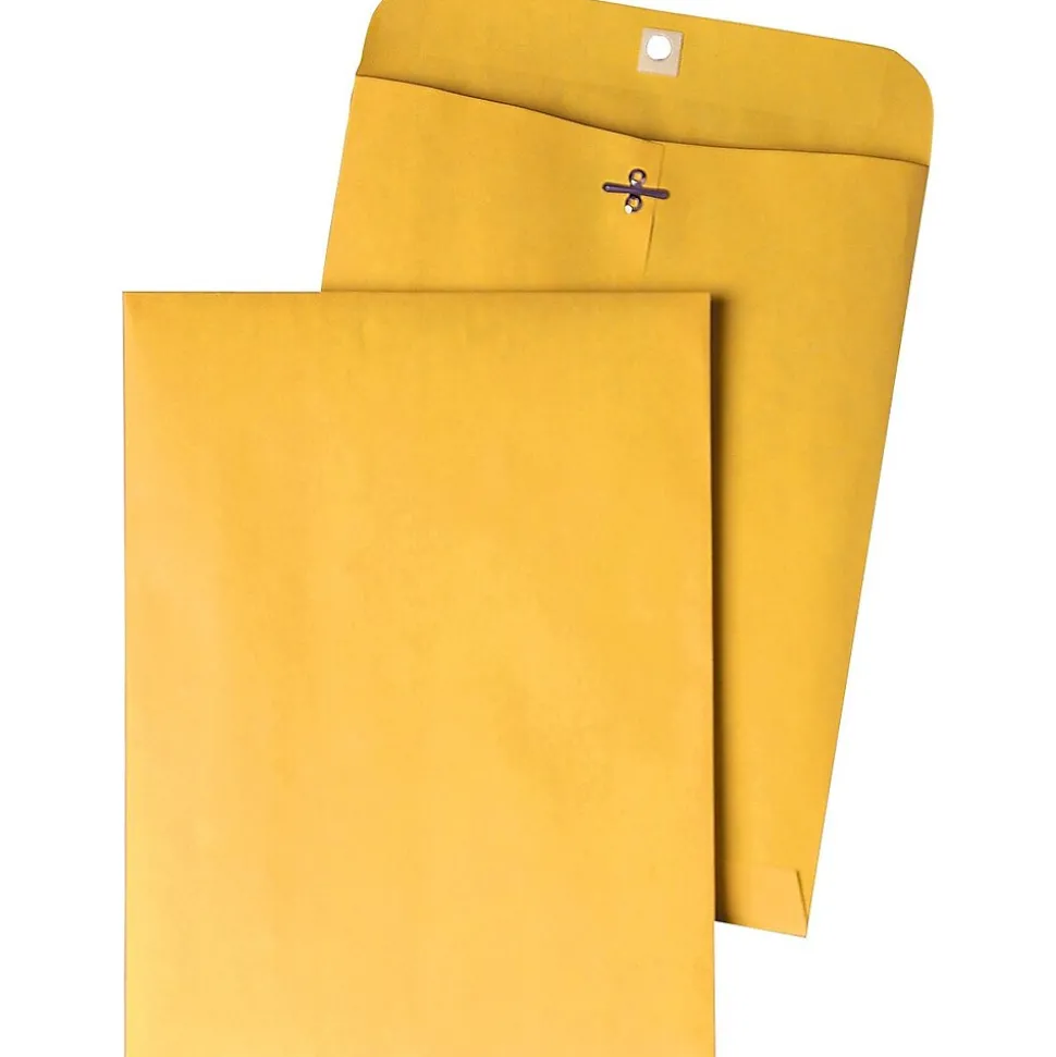 Ridge Clasp Catalog Envelope, 10" x 13", Kraft, 100/Box (43097) | Quality Park Fashion