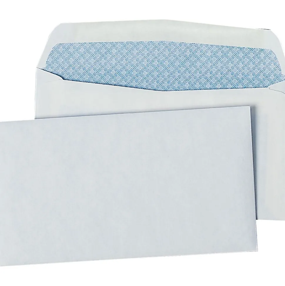 Security #6 Tinted Business Envelopes, 3 5/8" x 6 1/2", White, 500/Bx | Quality Park Online