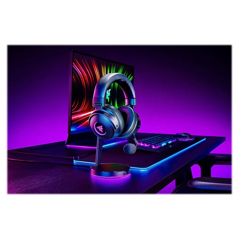 Kraken V3 Pro Refurbished Wireless Noise Canceling Stereo Gaming Over-the-Ear Headset, 3.5mm, Black (RZ04-03460100-R3U1) | Razer Flash Sale
