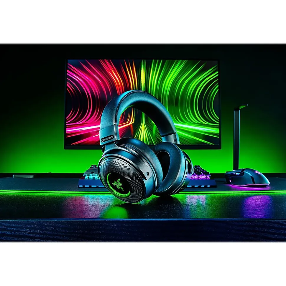 Kraken V3 Pro Wireless Noise Canceling Stereo Gaming Headset, 3.5mm, Black (RZ04-03460100-R3U1) | Razer Outlet