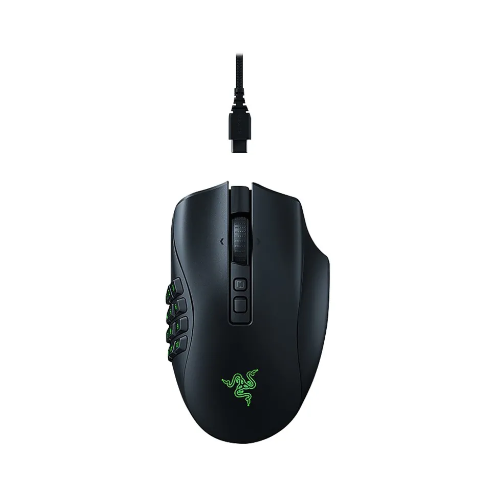 Naga V2 Pro Wireless Optical Gaming Mouse, Black (RZ01-04400100-R3U1) | Razer Store