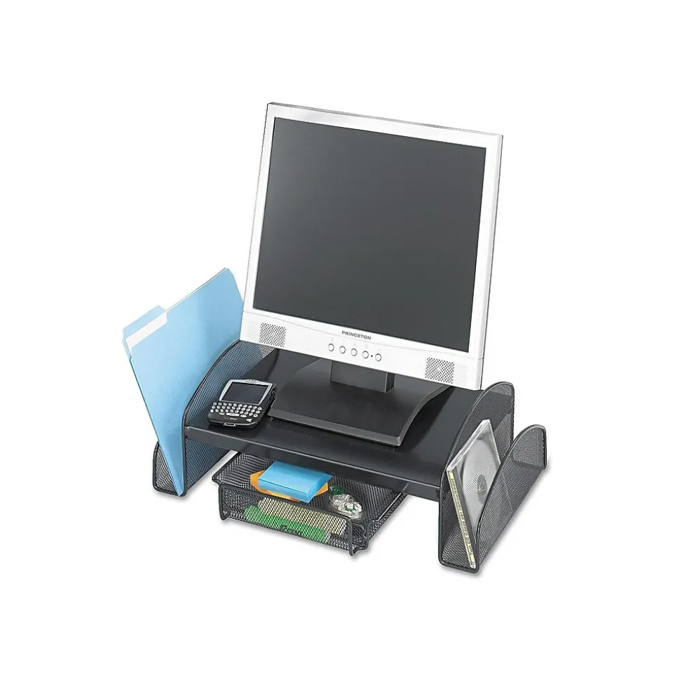 Onyx Monitor Stand, Adjustable, Black (2159BL) | Safco Shop