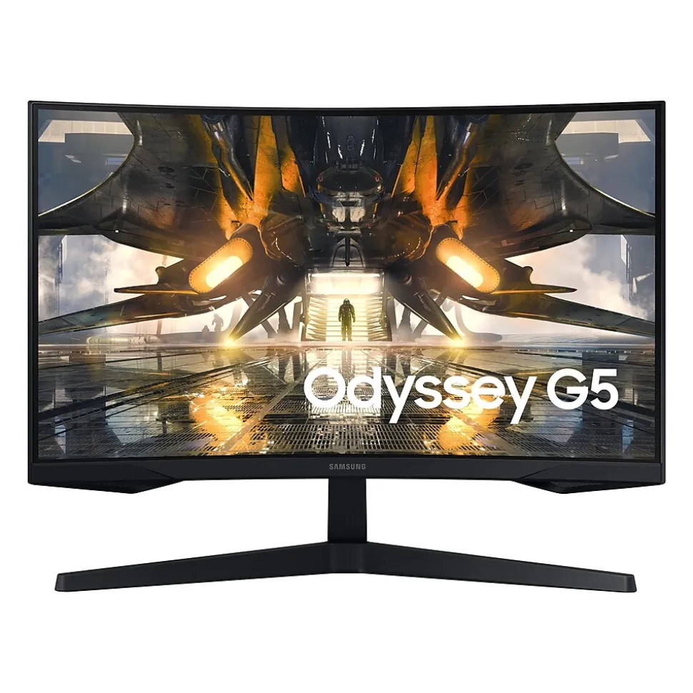 Odyssey G5 32" Curved LED Monitor, Black (LS32AG552ENXZA) | Samsung Fashion