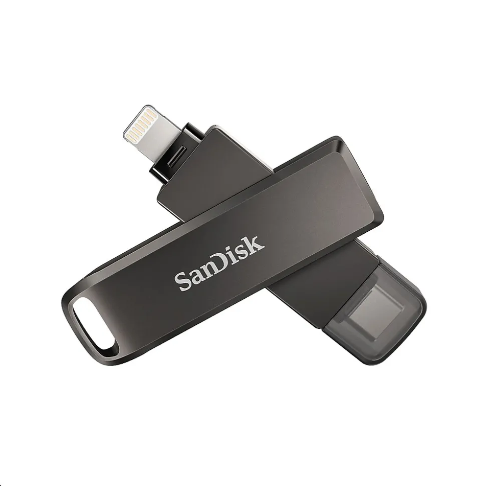 Dual Phone 256GB USB 3.2 Type-C/Lightning Flash Drive, Black (SDIX70N-256G-AG6NE) | SanDisk Shop